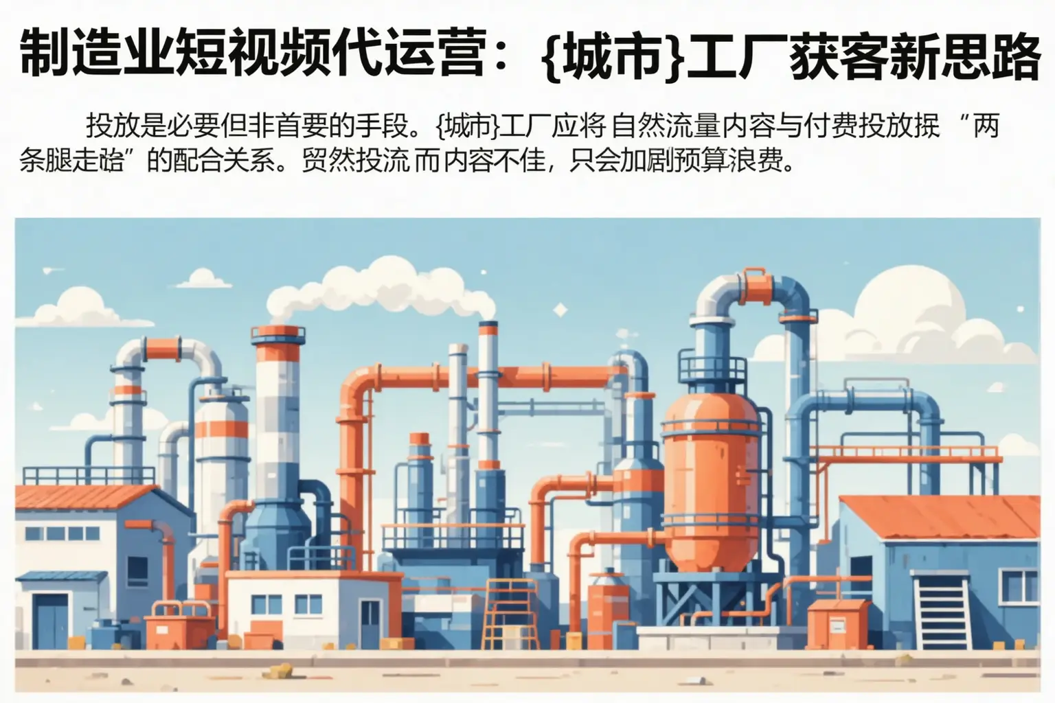 制造业短视频代运营:松潘工厂获客新思路
